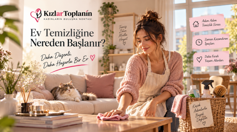 Ev temizliğine nereden başlanır ve doğru temizlik sırası